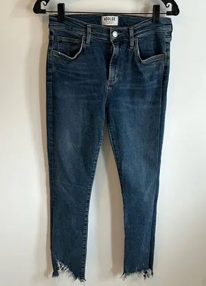 Agolde Chewed Hem Skinny Jeans thumbnail 1