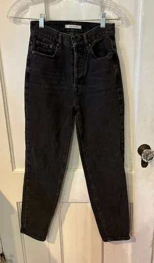 PacSun Women's Black Straight Leg Jeans thumbnail 1
