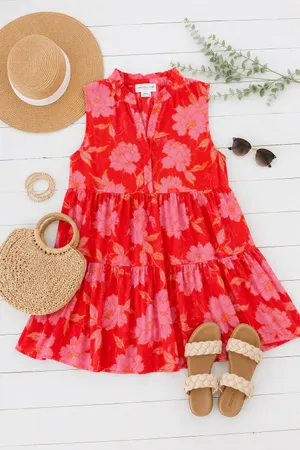 Chic Soul Floral Mini Dress thumbnail 2