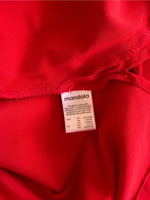 Mandala Modern Scrub Jacket Bright Red Women’s Size Small thumbnail 4