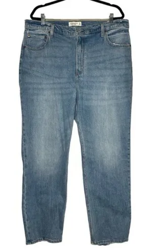 Abercrombie & Fitch Ankle Straight Ultra High Rise Jeans Size 34 / 18 L thumbnail 1