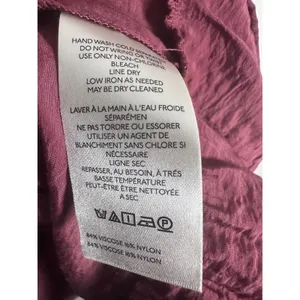 Maeve Peplum Tank Top Womens Large Burgundy Boho Smocked Cottage Flowy Date thumbnail 8