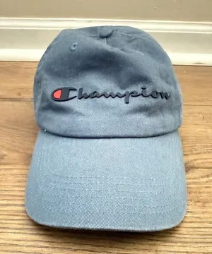 Champion Athletic Baseball Cap Blue/Gray Color One Size Adjustable Hat thumbnail 1