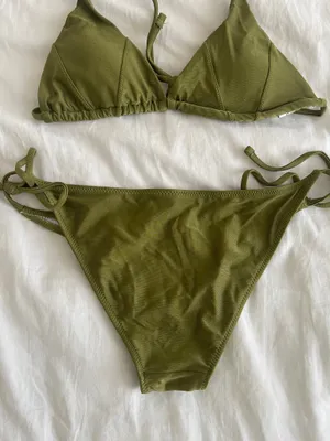 Green Bikini Set Shein thumbnail 4