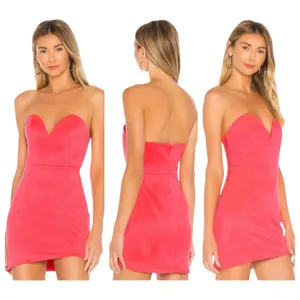 NWT Superdown Lilianah Sweetheart Mini Dress - Pink - XL thumbnail 2