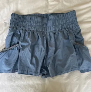Free People Get Your Flirt Shorts blue thumbnail 1