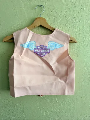 Vintage Harley-Davidson Girls' Pink Fringe Vest thumbnail 5