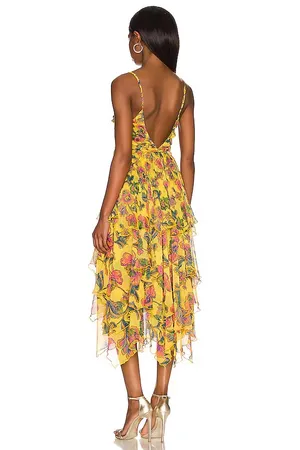 MISA Los Angeles Daphne Dress in Grand Canary Mix thumbnail 3