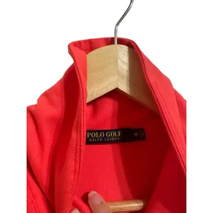 Ralph Lauren Polo Golf 1/3 zip up Coral pullover‎ size Medium thumbnail 4