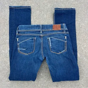 Buckle BKE Stella 27R Straight stretch Blue Denim Jeans bK17164R thumbnail 2