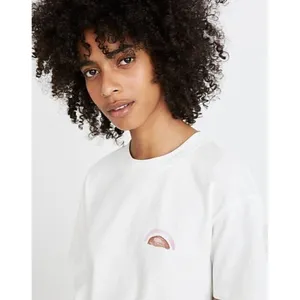 Madewell X‎ Ohkii Studio White Easy Crop Short Sleeve Tee M thumbnail 2