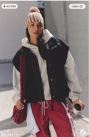 Free People Scout It Out Fleece Vest thumbnail 1