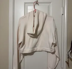 Alo Yoga Cropped Hoodie cream thumbnail 2