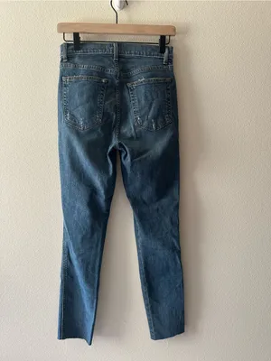 Reformation jeans high and skinny jeans in rhine wash size 26 made in USA thumbnail 10