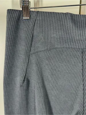 Lululemon Ribbed‎ Softstreme Zip-Leg High-Rise Cropped Pant 25" black size 8 thumbnail 3