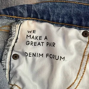 Denim Forum The Arlo High Rise Straight Jeans in Blue‎ Size 26 thumbnail 12