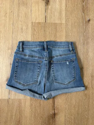 Pacsun High Rise Distressed Jean Shorts thumbnail 4