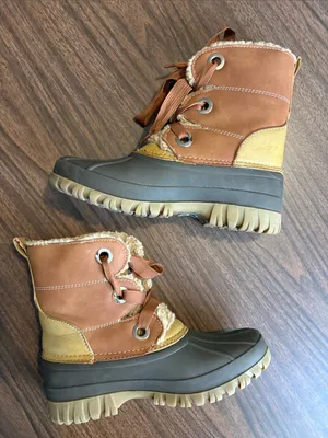 Tommy Hilfiger Size 7 Duck Boots Faux Shearling Lined Waterproof thumbnail 4