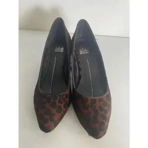 Women's DV Dolce Vita Brown Leopard Print Heels Size Calf Fur‎ 8.5 M GUC! thumbnail 2