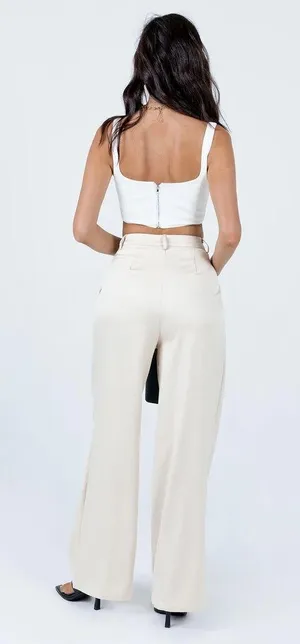Princess Polly Amalia Pants Beige thumbnail 4