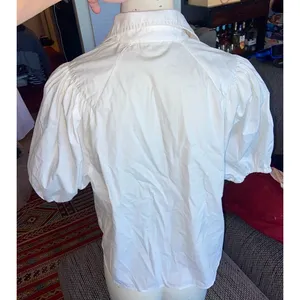 Marc New York Sht-Slv Button-up White Blouse, Sz XS thumbnail 3