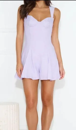 Hello Molly nothing but love romper nwt thumbnail 1