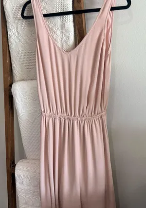 Show Me Your Mumu Blush Pink Chiffon Full Length Maxi Dress thumbnail 2