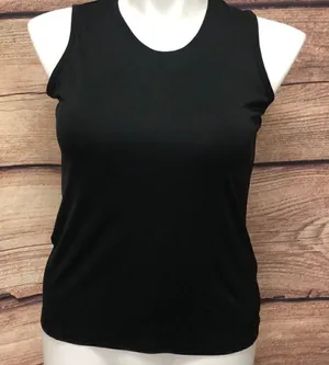 Champion black athletic tank with little mesh thumbnail 1