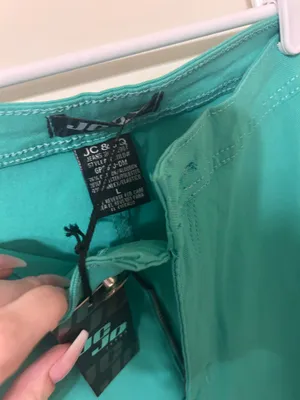 JC JQ bell bottom jeans green nwt Size L thumbnail 3