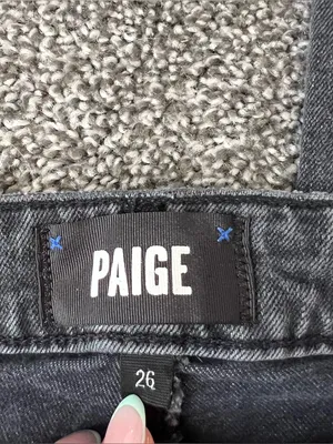 PAIGE Sarah Straight Ankle Raw Hem Jeans thumbnail 2