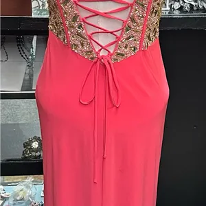 Dave & Johnny sz 9/10 sequin embellished long formal dress thumbnail 3