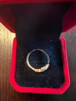 Gorgeous 10k Plated Cubic Zirconia Ring Size 8 Gold thumbnail 3