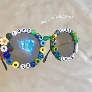 Notre Dame beaded sunglasses Blue thumbnail 2