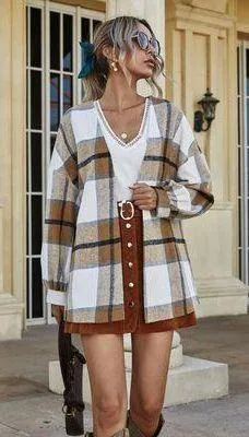 SheIn Plaid Flannel thumbnail 1