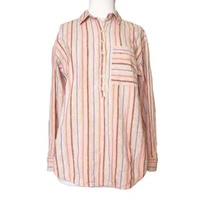 Anthropologie Maeve Lisa striped linen blend top‎ Sz S thumbnail 9