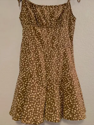 Romper In Khaki And White Polka Dot thumbnail 6