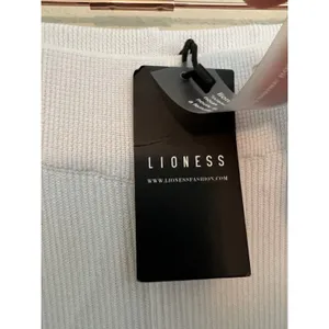 Lioness Anderson‎ Pants Size 4 White Ribbed Chewed Hem Elastic Waist thumbnail 4