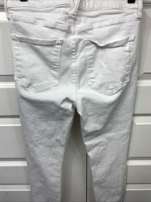 Veronica Beard Debbie High Rise Sz. 29 Ankle White Skinny Jeans 26” Inseam thumbnail 3
