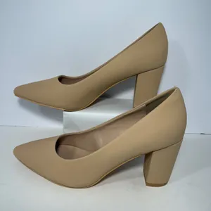 Chollima Womens Pointed Toe Block Heel Pumps Beige Tan Size 8.5 Business Dressy‎ thumbnail 3