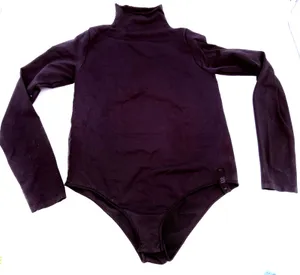 Skims Black Onyx Long Sleeve Turtleneck Bodysuit NWOT Size Large / X-Large thumbnail 1