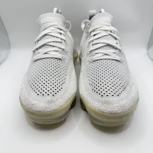 Nike Air Vapormax Flyknit 2 Triple White Vast Grey 942843-105 Women's Size 8.5 thumbnail 2