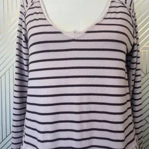 Free People We‎ the Free Tangerine Stripe Tee Sand thumbnail 5
