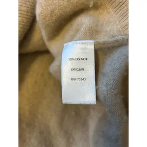 Max Studio tan cashmere sweater Medium luxury old money soft preppy thumbnail 5
