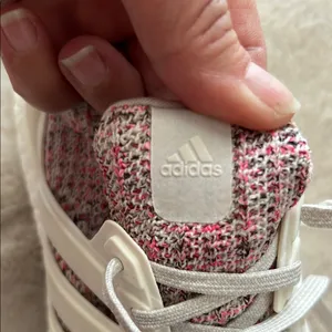 Adidas Women's Ultra Boost Pink and White Sneakers thumbnail 11