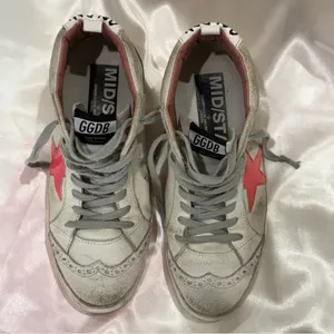 Golden Goose Mid Star Sneakers White Pink Patent Star Mid Top Size 7/37 Preppy thumbnail 6