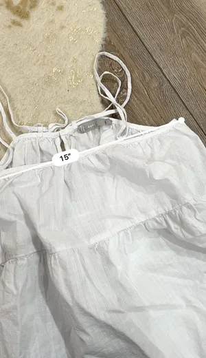 Everlane White Babydoll Tank Top thumbnail 3
