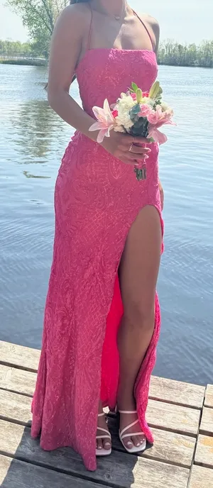 Windsor Hot Pink Maxi Dress thumbnail 2