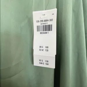 Abercrombie & Fitch Sage Green Satin Slip Dress Size M Tall thumbnail 6