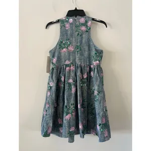 Sister Jane Azul Blue Denim Sequin Floral Minidress NWT Size S thumbnail 6