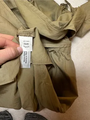 New MADEWELL Khaki Tan Green Off-The-Shoulder Tank Strap Midi Dress Size 0 thumbnail 9